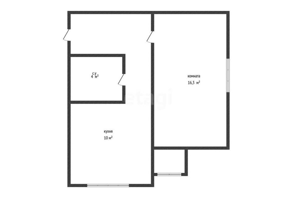 Продаётся 1-комнатная квартира, 37.3 м²