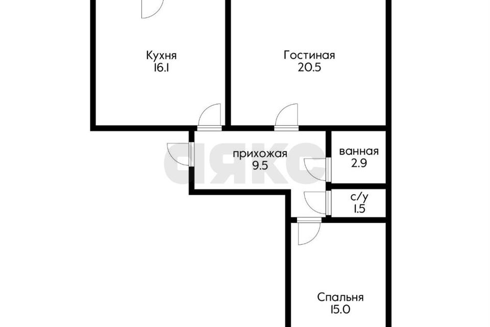 Продаётся 2-комнатная квартира, 68 м²