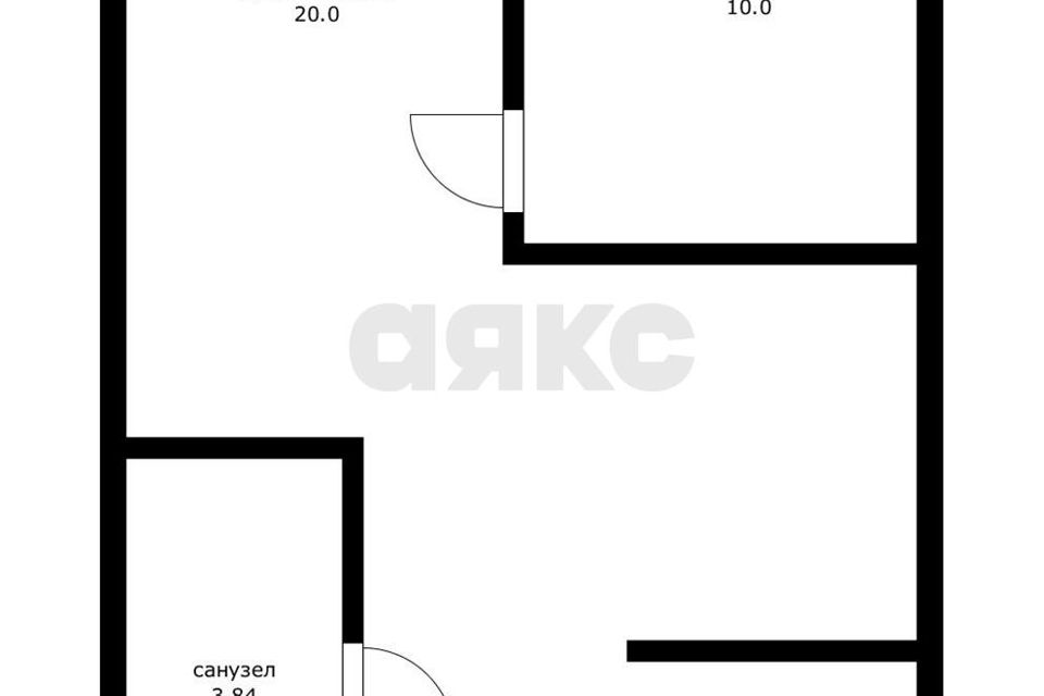 Продаётся 1-комнатная квартира, 42.5 м²