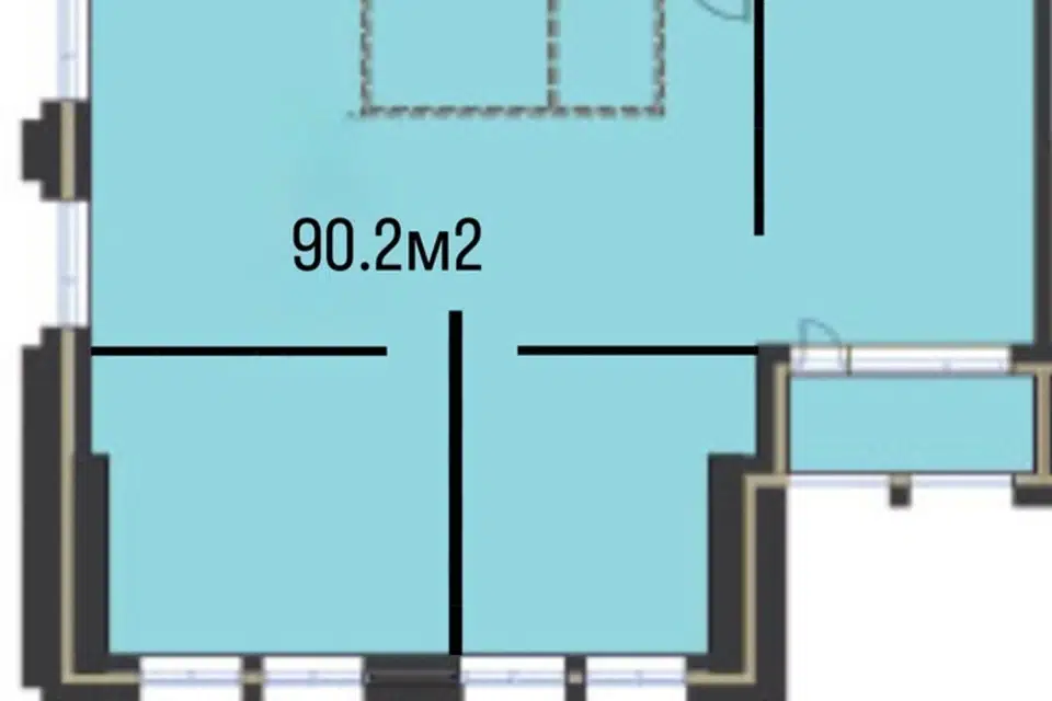 Продаётся 3-комнатная квартира, 92.2 м²