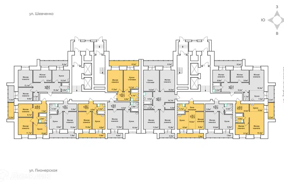 Продаётся 3-комнатная квартира, 88.8 м²