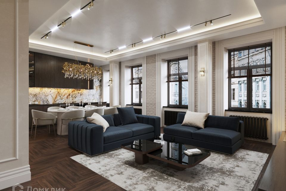 Продаётся 3-комнатная квартира, 122.8 м²