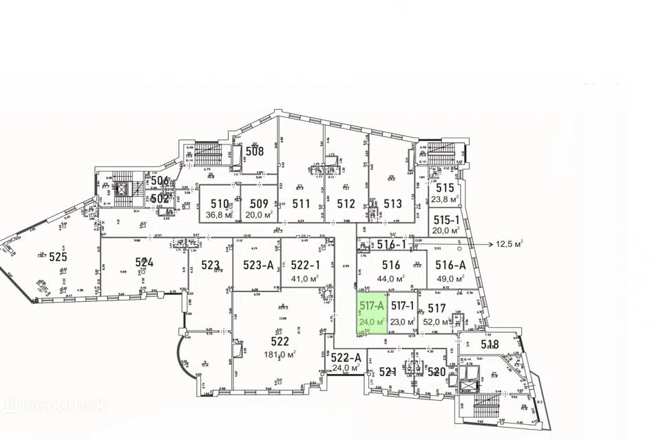 Сдаётся офис, 24 м²