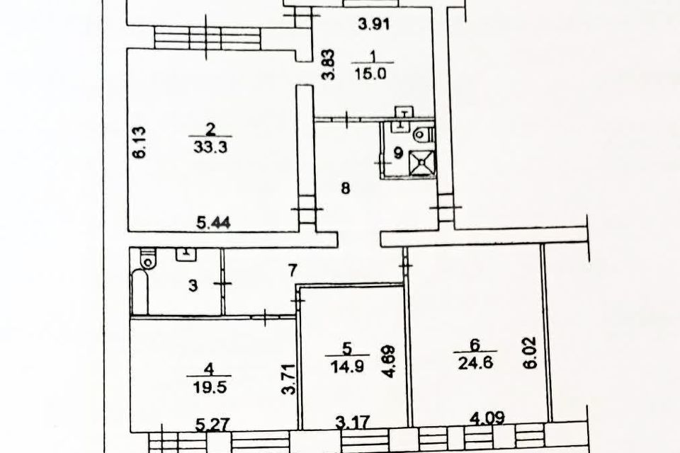 Продаётся 4-комнатная квартира, 148 м²