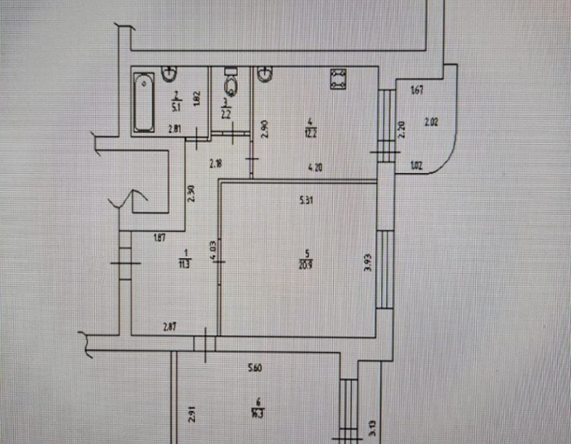Продаётся 2-комнатная квартира, 74 м²