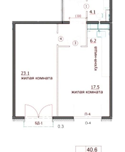 Продаётся 2-комнатная квартира, 59.5 м²