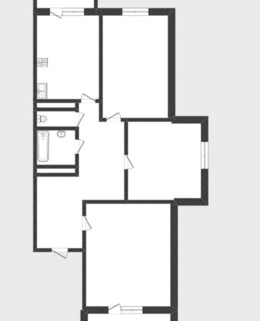 Продаётся 3-комнатная квартира, 80.8 м²