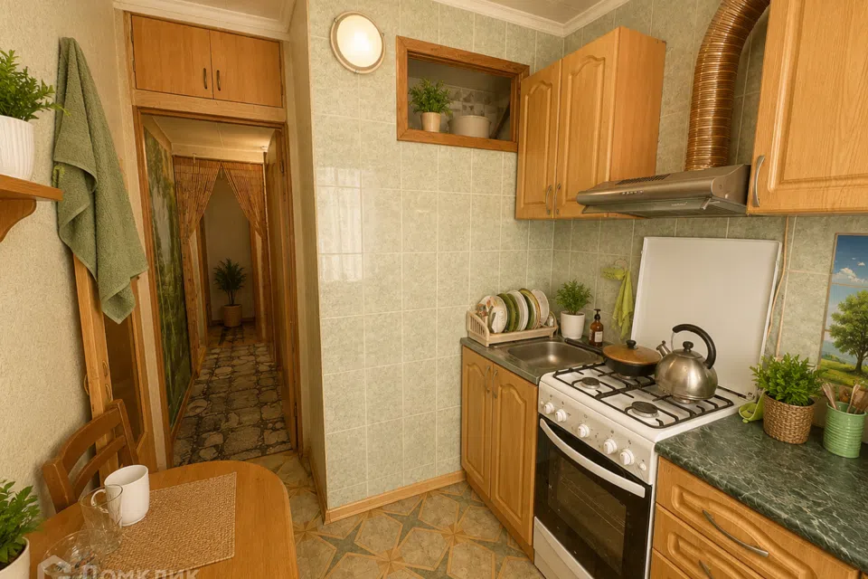 Продаётся 3-комнатная квартира, 61.5 м²