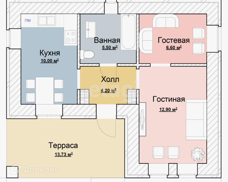 Купить дом 123 м2 площадь участка 3 соток, микрорайон Немецкая Деревня, город Кр