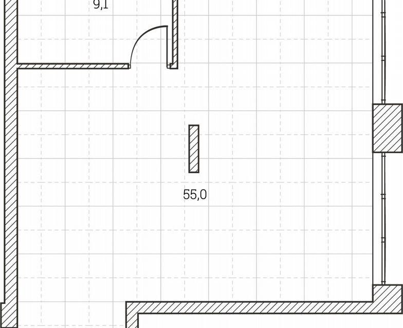 Продаётся 1-комнатная квартира, 67.4 м²