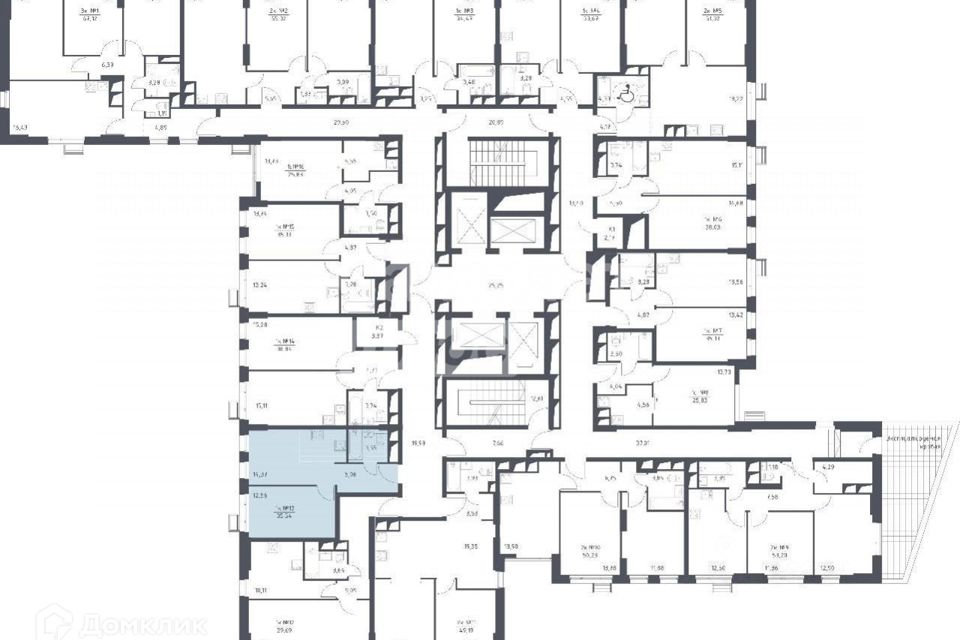 Продаётся 1-комнатная квартира, 35.54 м²