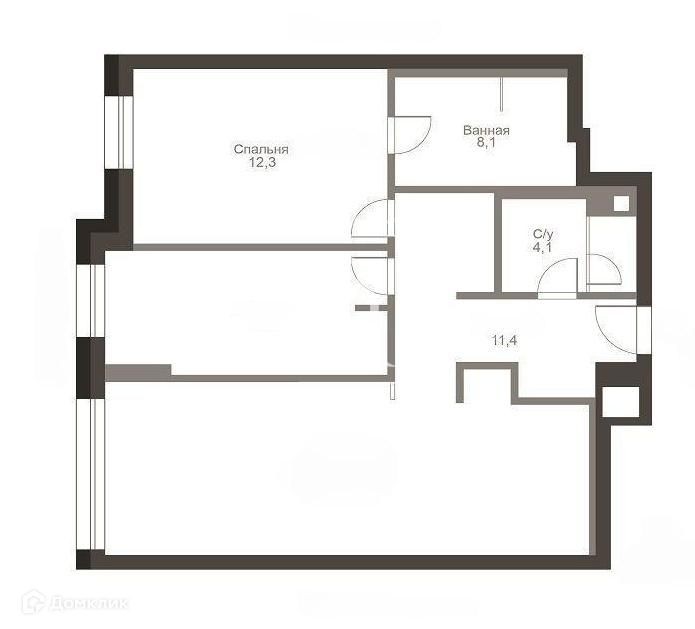 Продаётся 2-комнатная квартира, 84.5 м²