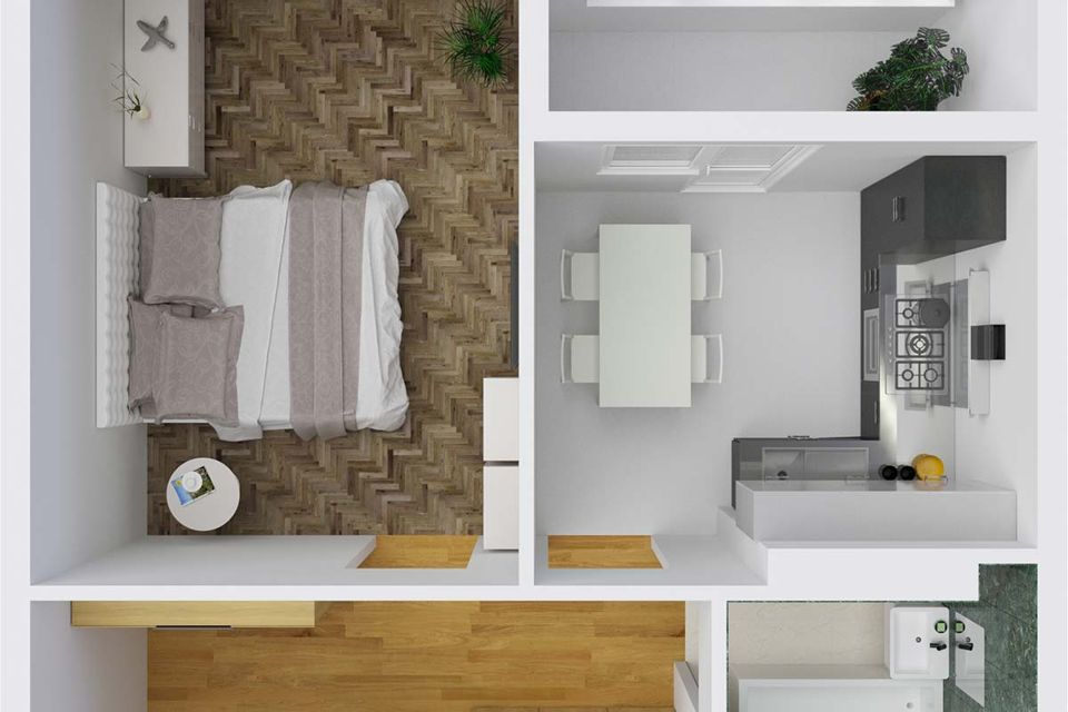 Продаётся 1-комнатная квартира, 39.08 м²