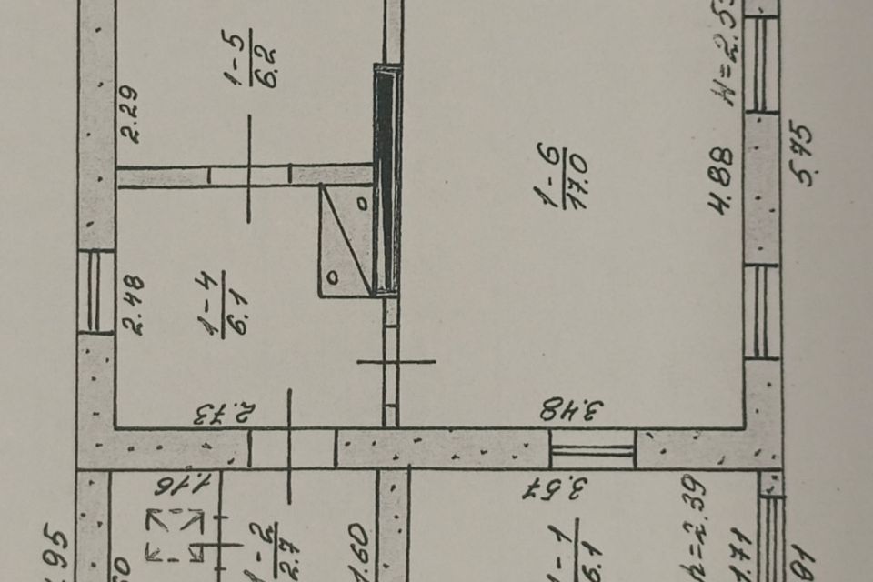 Продаётся 1-этажный дом, 40 м²