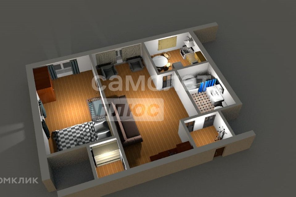 Продаётся 2-комнатная квартира, 39.9 м²