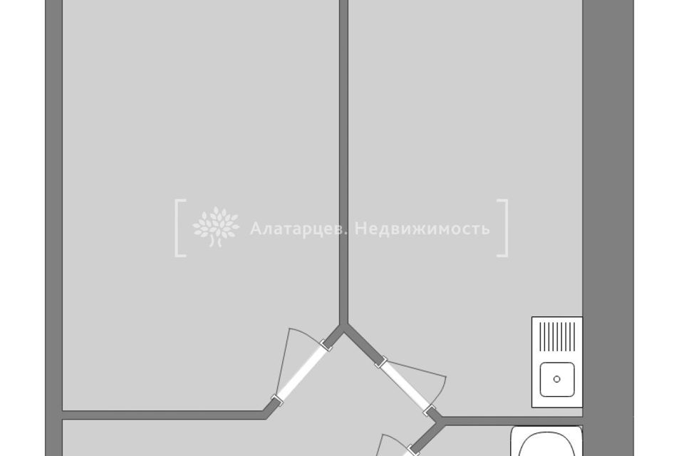 Продаётся 1-комнатная квартира, 36.7 м²