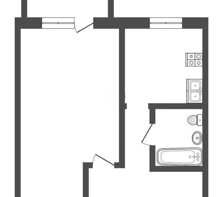 Продаётся 1-комнатная квартира, 34.3 м²