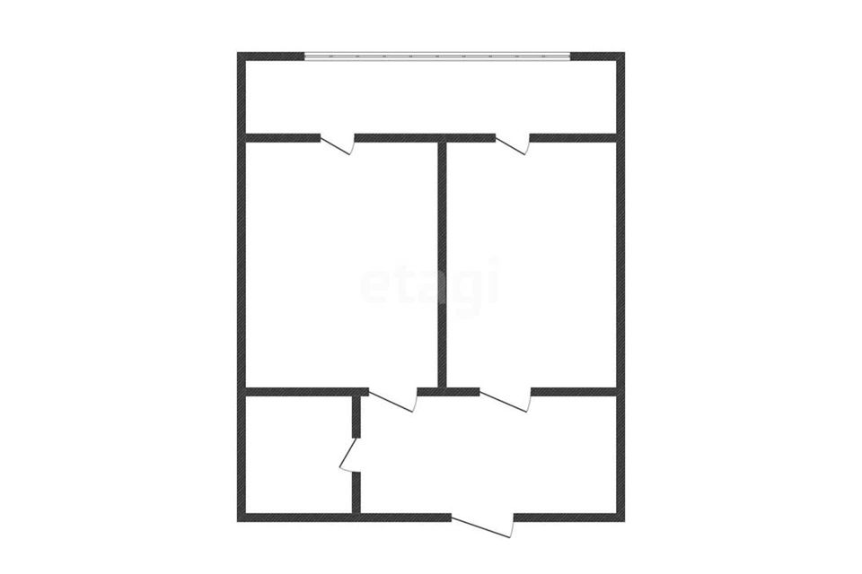 Продаётся 1-комнатная квартира, 52 м²