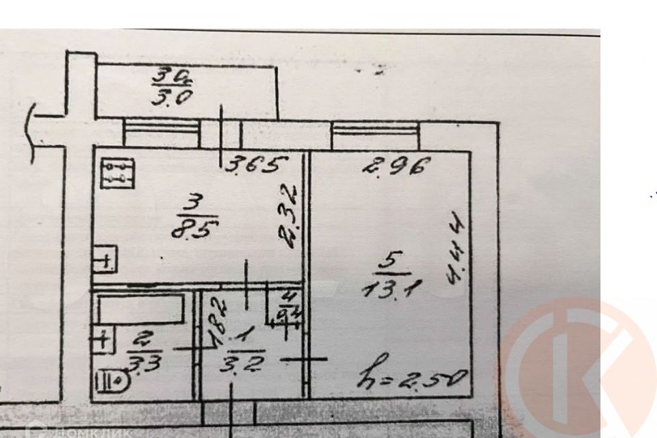 Продаётся 1-комнатная квартира, 29 м²
