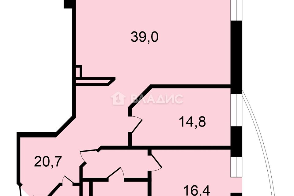 Продаётся 3-комнатная квартира, 105.5 м²
