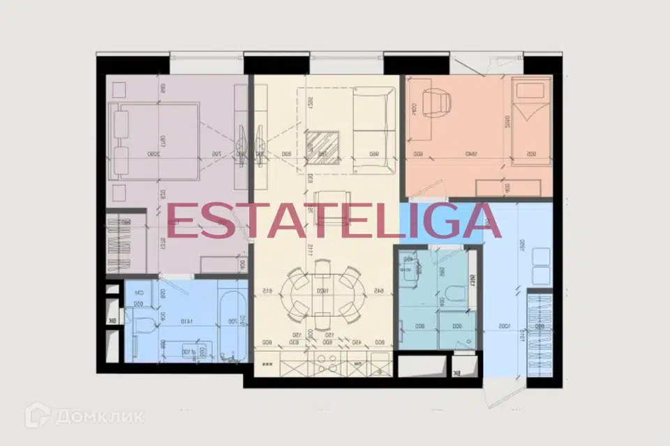 Продаётся 3-комнатная квартира, 64 м²
