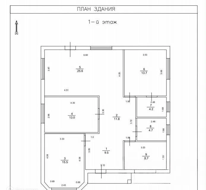 Продаётся 1-этажный дом, 105 м²