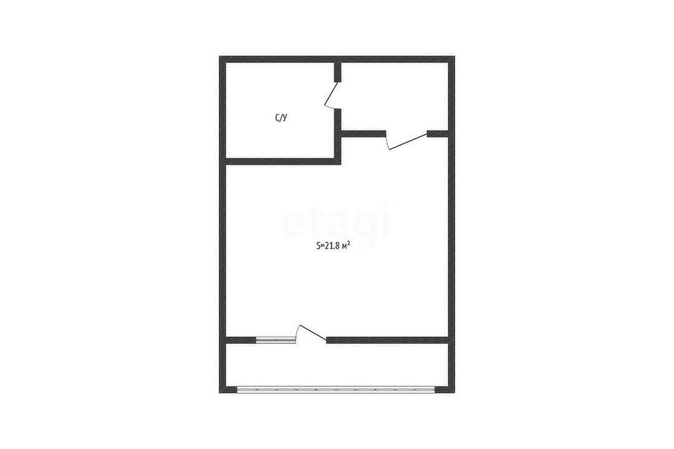 Продаётся студия, 21.8 м²