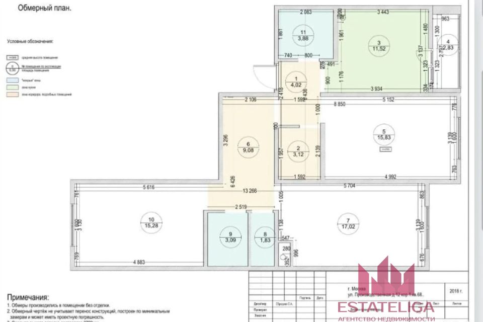 Продаётся 3-комнатная квартира, 85.8 м²