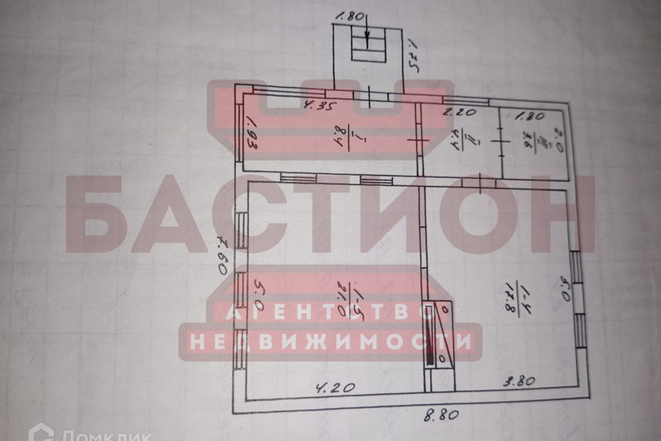 Продаётся 1-этажный дом, 120 м²