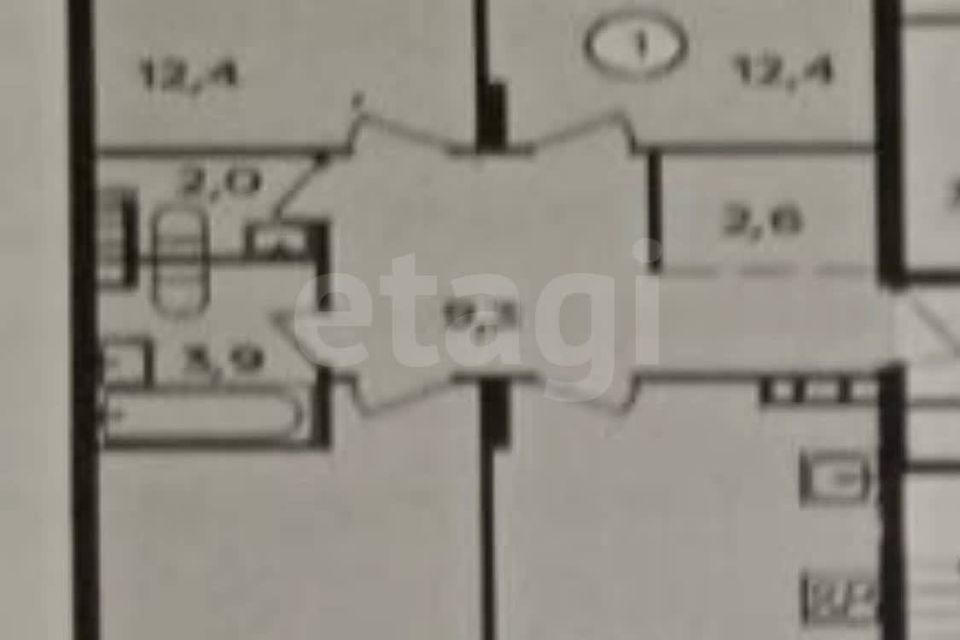 Продаётся 3-комнатная квартира, 70.4 м²