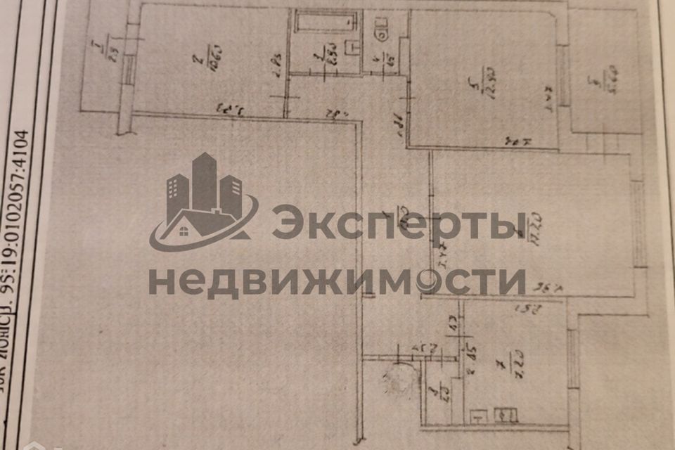 Продаётся 3-комнатная квартира, 66 м²