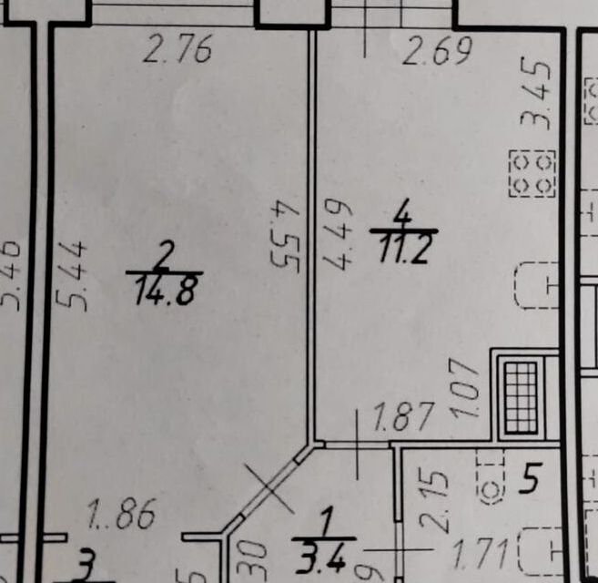 Продаётся 1-комнатная квартира, 35.4 м²