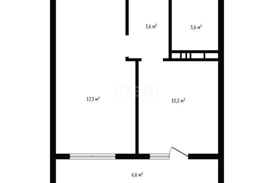 Продаётся 1-комнатная квартира, 34.5 м²
