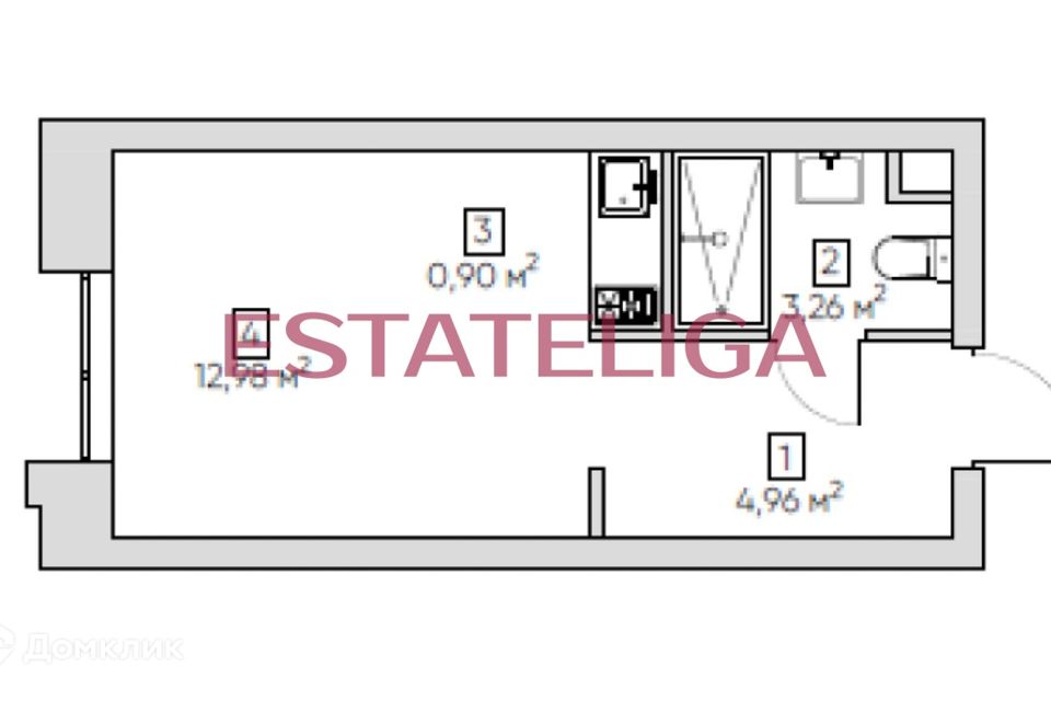 Продаётся студия, 22.1 м²