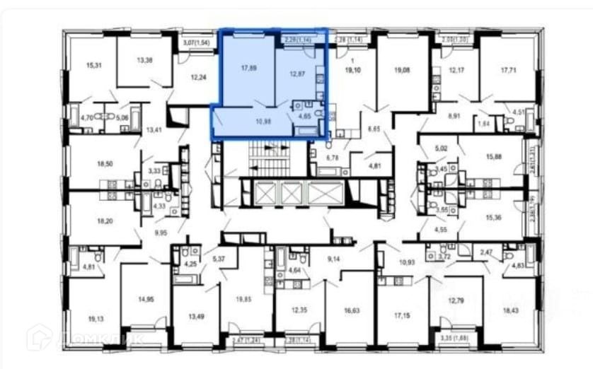 Продаётся 1-комнатная квартира, 47 м²