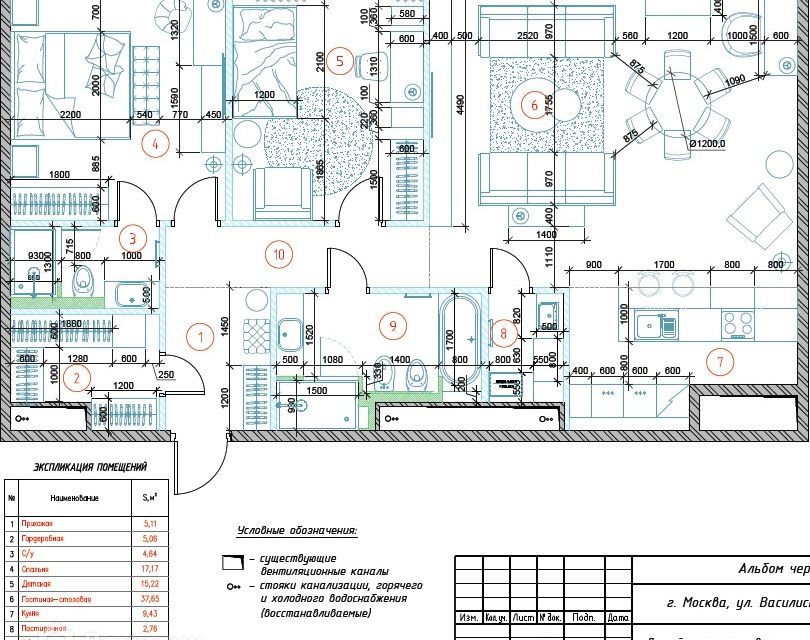 Продаётся 3-комнатная квартира, 115 м²