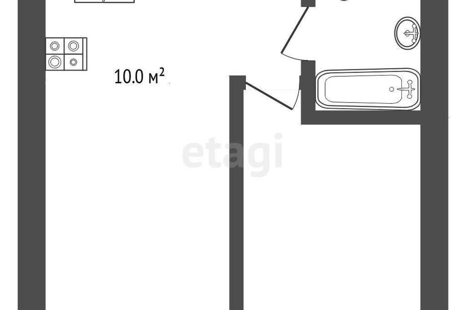 Продаётся 1-комнатная квартира, 32 м²