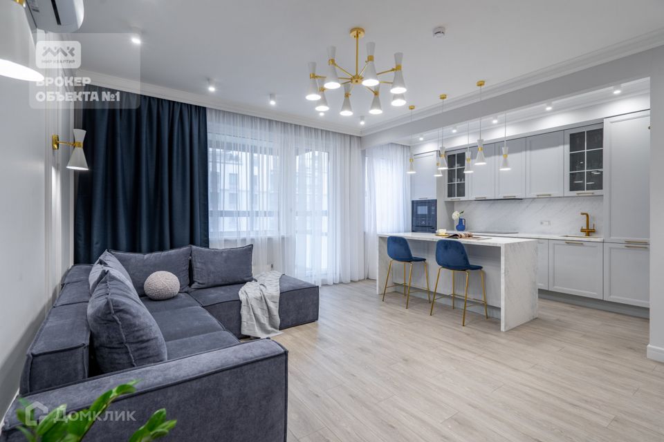 Продаётся 3-комнатная квартира, 75.1 м²