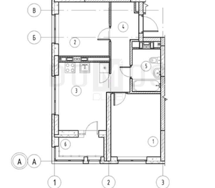 Продаётся 2-комнатная квартира, 48 м²