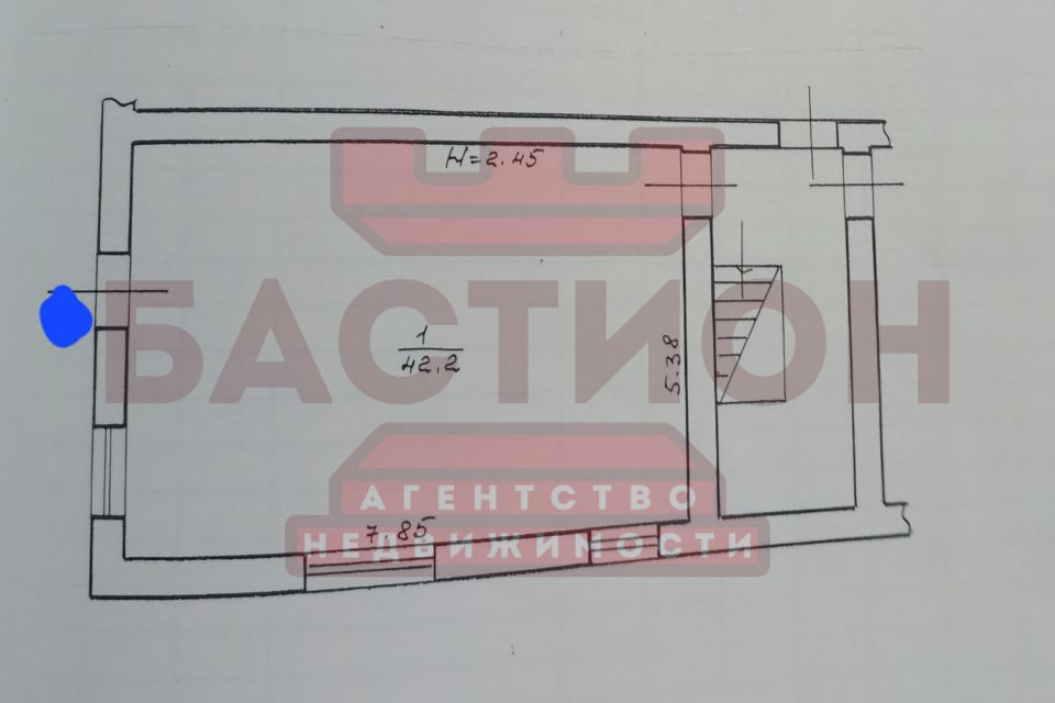Продаётся помещение своб. назначения, 42.2 м²