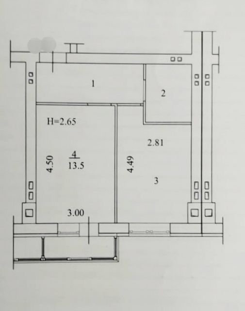 Продаётся 1-комнатная квартира, 34.6 м²