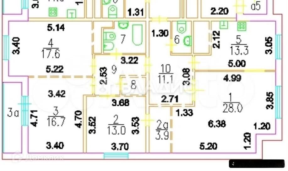 Продаётся 5-комнатная квартира, 143 м²