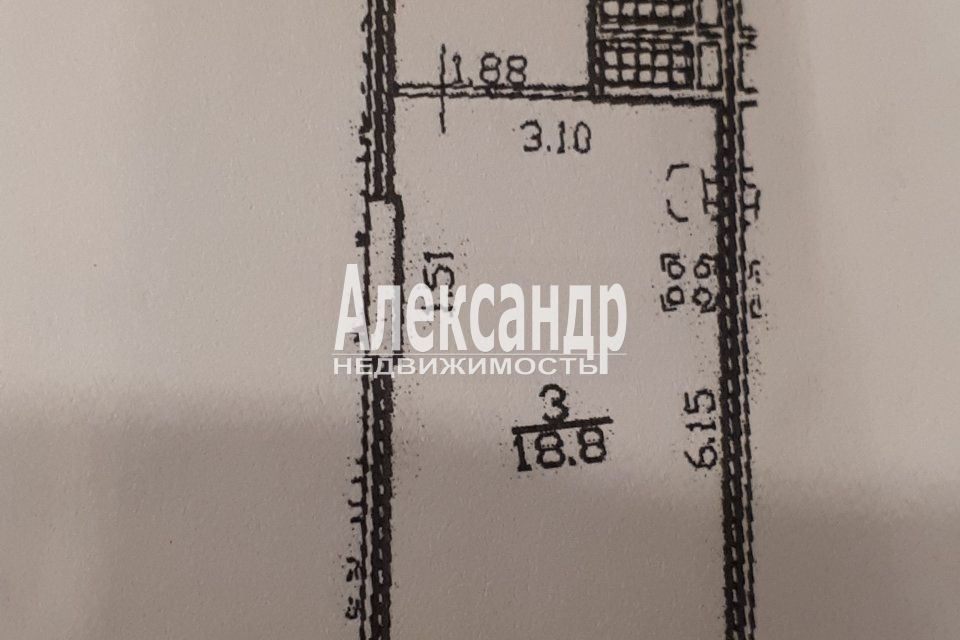 Продаётся студия, 28 м²