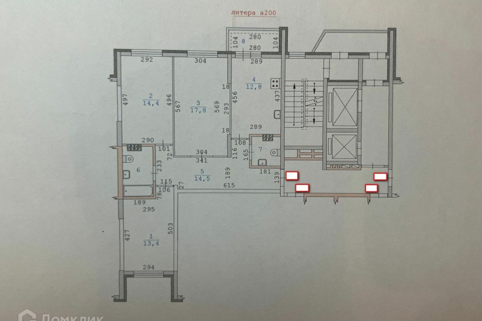 Продаётся 3-комнатная квартира, 80.5 м²