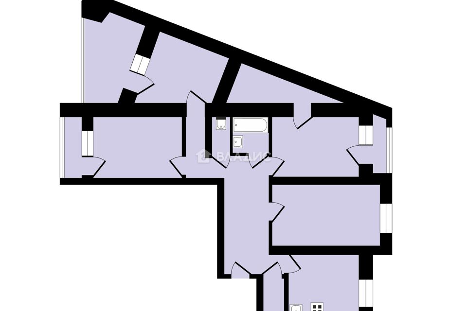 Продаётся 4-комнатная квартира, 91 м²