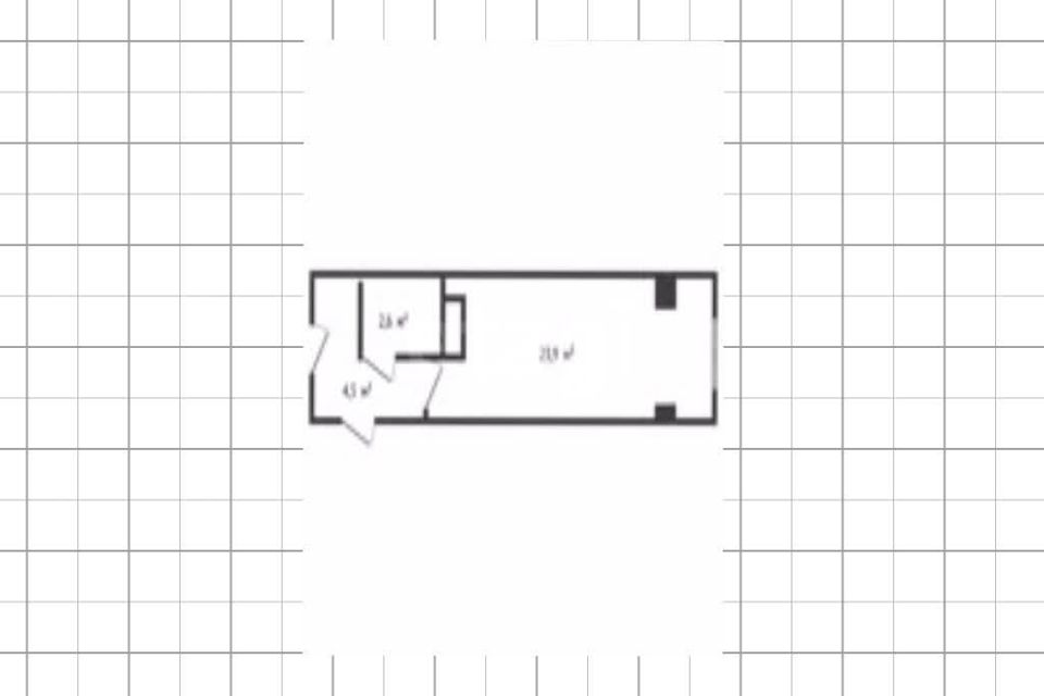 Продаётся студия, 20.5 м²