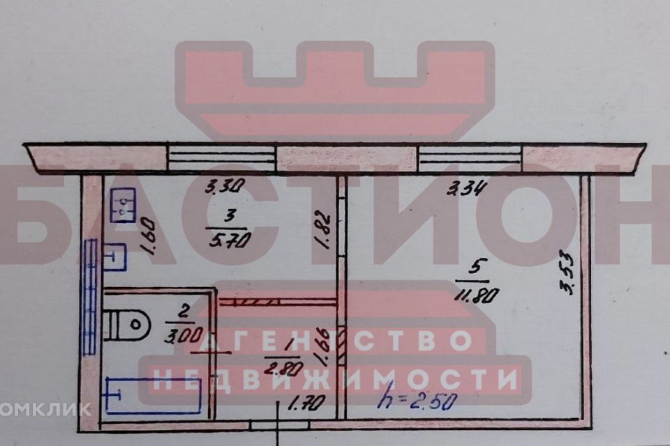 Продаётся 1-комнатная квартира, 23 м²