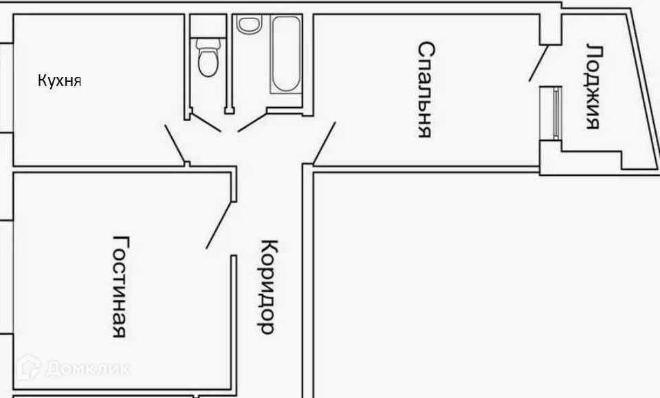 Продаётся 2-комнатная квартира, 47 м²