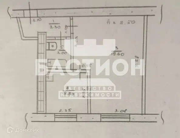 Продаётся 1-комнатная квартира, 31.4 м²