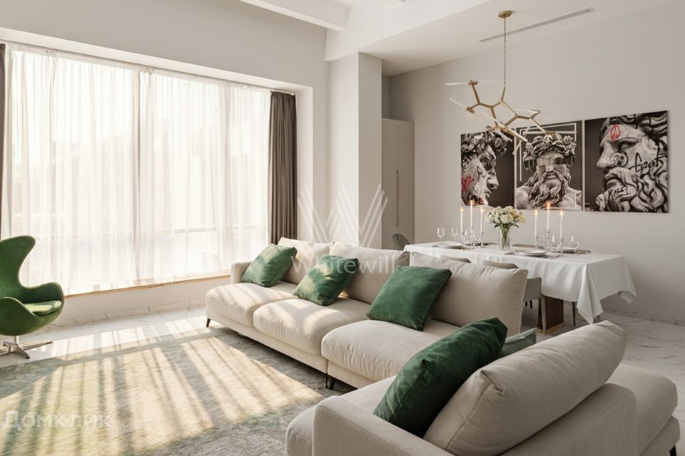 Сдаётся 3-комнатная квартира, 208 м²